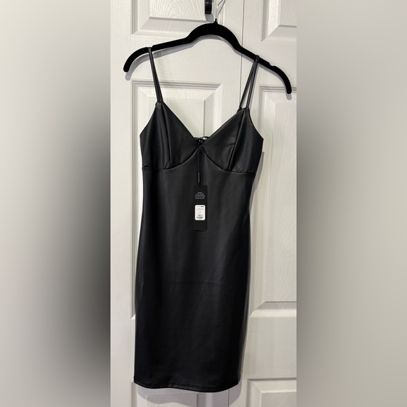 Fashion Nova Dresses & Skirts - Fashion Nova Black Leather Dress